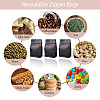 10Pcs BOPP and Aluminized PET and PE Resealable Coffee Zipper Bags with Valve ABAG-TA0001-93G-8