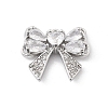 Brass Micro Pave Clear Cubic Zirconia Pendants LS-KK-K371-29C-P-1