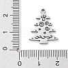 Christmas Theme Anti-Tarnish 304 Stainless Steel Pendants STAS-R003-04P-03-3