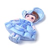 Cartoon Girls Opaque Resin Decoden Cabochons RESI-S392-02A-02-2