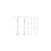 DICOSMETIC 20 Pairs Brass Earring Hooks KK-DC0002-73-8