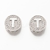 Platinum Plated Brass Micro Pave Cubic Zirconia Multi-Strand Links KK-P191-01T-P-1