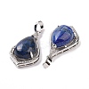 Natural Lapis Lazuli Dyed Pendants G-H283-04P-19-3