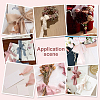 5 Rolls 5 Colors Polyester Frayed Ribbon OCOR-PH0002-79-6