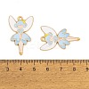 Rack Plating Alloy Enamel Pendants FIND-A040-08A-03G-3