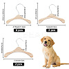 10Pcs 3 Styles Wood Clothes Hanger for Dog Cat AJEW-DR0001-09-2