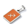 304 Stainless Steel Pendants STAS-C097-56P-03-2