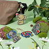 SUNNYCLUE DIY 4Pcs Elephant Diamond Painting Keychain Kits DIY-SC0016-88-4
