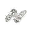Brass Micro Pave Cubic Zirconia Pendants KK-C093-01C-P-2