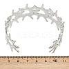 304 Stainless Steel Cuff Bangles for Women BJEW-P370-02P-3