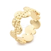 Brass Finger Rings for Women RJEW-B119-08G-4