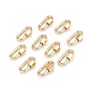 Brass Screw Carabiner Lock Charms KK-T047-08G-1