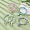 Glass Imitation Pearl Beaded Bracelets BJEW-JB09367-2