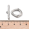 Non-Tarnish 304 Stainless Steel Toggle Clasps LS-STAS-A092-04A-P-3