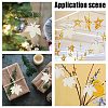 2 Sets 2 Style Autumn Theme Maple Leaf Unfinished Cutouts Wooden Decoration WOCR-GF0001-01-5