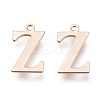 PVD Vacuum Plating  304 Stainless Steel Charms STAS-H112-Z-RG-1