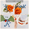 Cloth Flower & Foam Wrist Corsage with Plastic Pearl BJEW-WH0022-33A-5