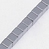 Electroplate Non-magnetic Synthetic Hematite Beads Strands G-J170A-2x2mm-M-4