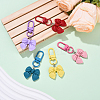 5Pcs Resin Pendant Decorations HJEW-YW00124-4