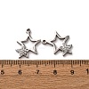 304 Stainless Steel Clay Rhinestone Pendants STAS-P406-17I-P-3