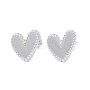 Non-Tarnish 304 Stainless Steel Heart Stud Earrings for Women EJEW-I285-09P-1