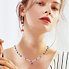 108Pcs 6 Styles Imitation Jade & Transparent Spray Painted Glass Charms GLAA-CA0001-39-6