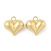 Heart Brass Pendants KK-M327-02D-G-1