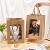 Paper Visible Window Gift Bags with Rope Handles ABAG-WH0040-14B-3