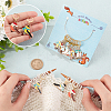 12Pcs 4 Style Alloy Enamel Bird Charms Locking Stitch Makers HJEW-PH01590-3