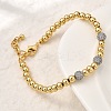 Round Brass Beads Bracelets for Women BJEW-K244-09G-3