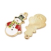 Christmas Theme Rack Plating Alloy Pendants FIND-M020-04G-07-2