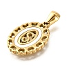 Golden 304 Stainless Steel Pendants STAS-K300-02G-S-2
