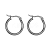 304 Stainless Steel Hoop Earrings LS-EJEW-F105-11B-2