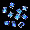 Rectangle Transparent Glass Cabochons MRMJ-T009-141-1