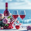 Alloy & Glass Bead Wine Glass Charms AJEW-GO00022-6