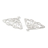 201 Stainless Steel Etched Metal Embellishments Pendants STAS-A113-01P-2