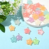 70Pcs 7 Colors Luminous Transparent Resin Pendants RESI-YW0004-47-4