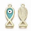 Alloy Enamel Pendants PALLOY-T075-33-NR-3