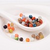 Faceted Round Dyed Natural Striped Agate/Banded Agate Beads X-G-G581-4mm-M-3
