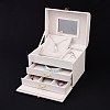 PU Leather Jewelry Organizer Box CON-P012-04A-1