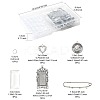DIY Rectangle Pendant Making Kits DIY-FS0009-40-4