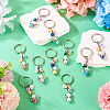 10Pcs 10 Colors Angel Acrylic Keychains KEYC-TA0001-26-4