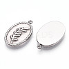Non-Tarnish 304 Stainless Steel Pendants STAS-L022-323P-2