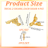 8Pcs 2 Colors Zinc Alloy Box Corner Protectors FIND-GA0007-22-2