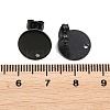 Ion Plating(IP) 304 Stainless Steel Stud Earring Findings STAS-P198-25-12mm-B-3