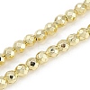 Baking Paint Electroplated Synthetic Non-magnetic Hematite Beads Strands G-H072-A01-01E-1