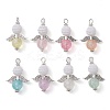 220Pcs Imitation Pearl Acrylic and Transparent Acrylic Beads Pendants PALLOY-JF02620-01-S-1