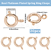 20Pcs Eco-friendly Brass Spring Ring Clasps KK-BBC0027-69A-G-2