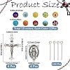 DIY Rosary Bead Jewelry Making Finding Kits DIY-SC0031-64-2