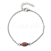 304 Stainless Steel Enamel Link Bracelets BJEW-K226-17B-P-3